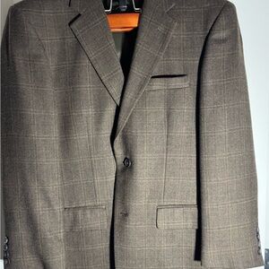 Joseph & Feiss Brown Plaid Men's Sport Coat